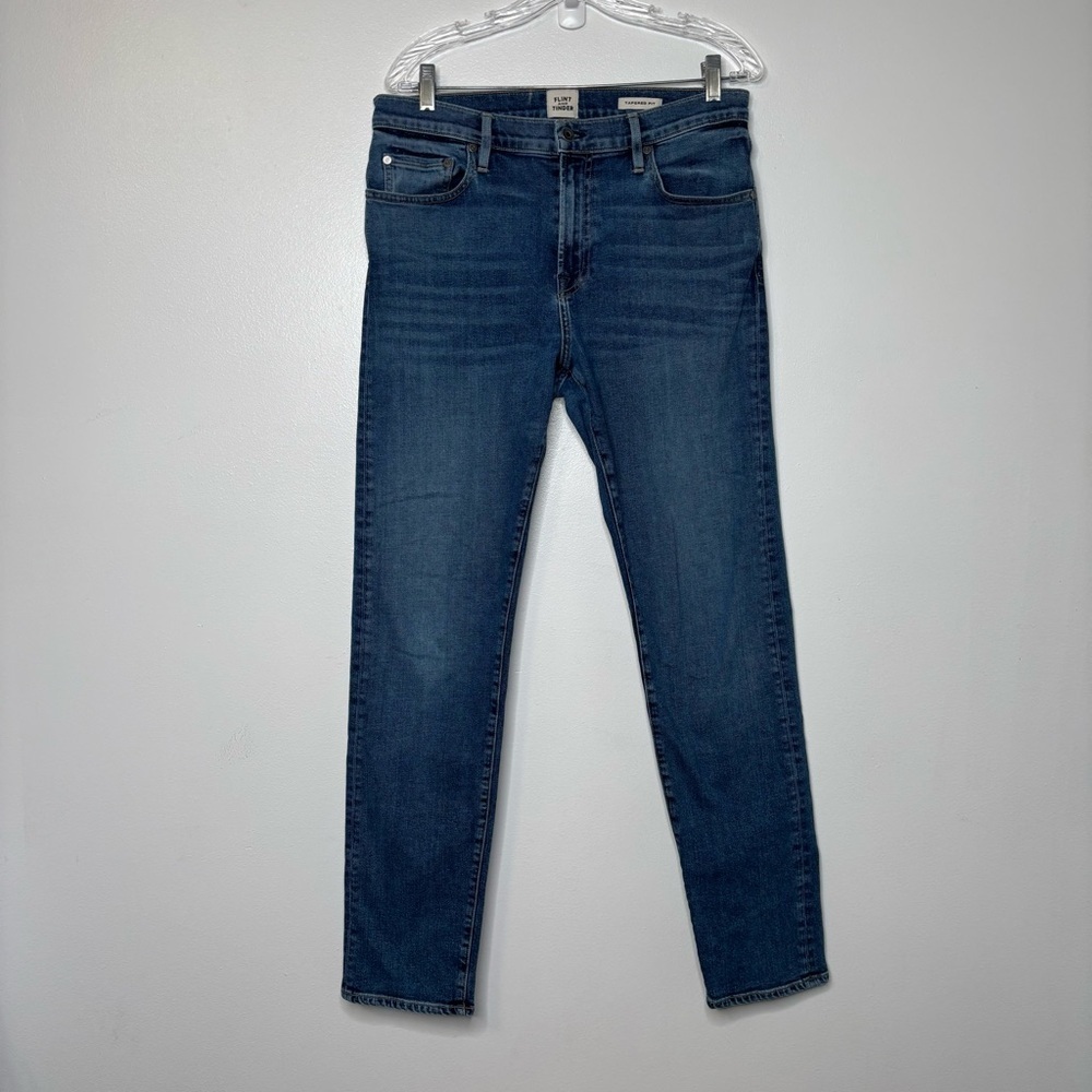 Flint and Tinder Tapered Fit Blue Jeans 32x32